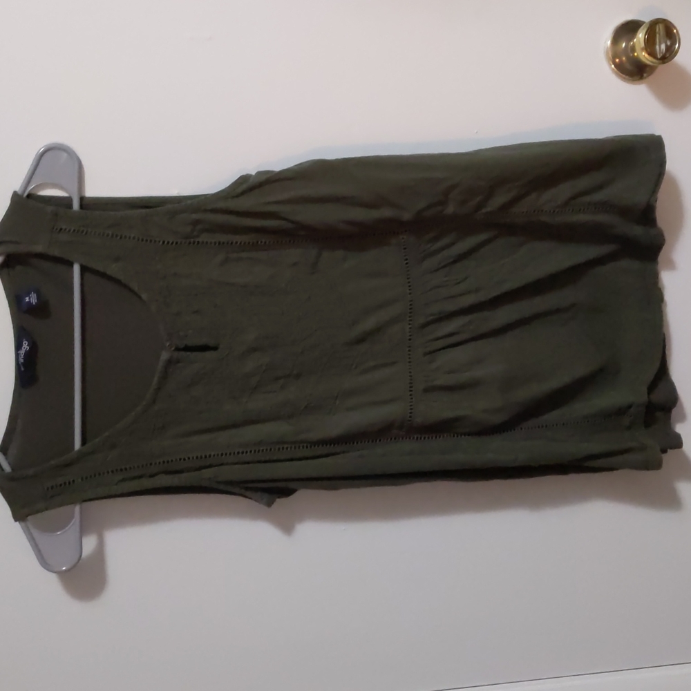 Olive green casual tanktop
